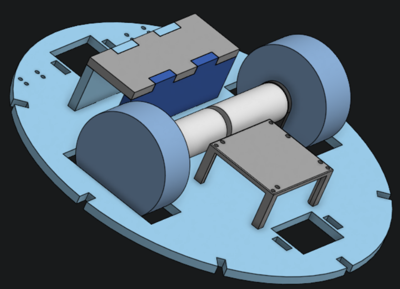 Fox-Bot PCB and Battery Housing